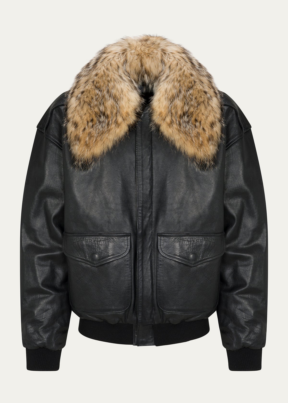 Pierre Blanc Leather Bomber