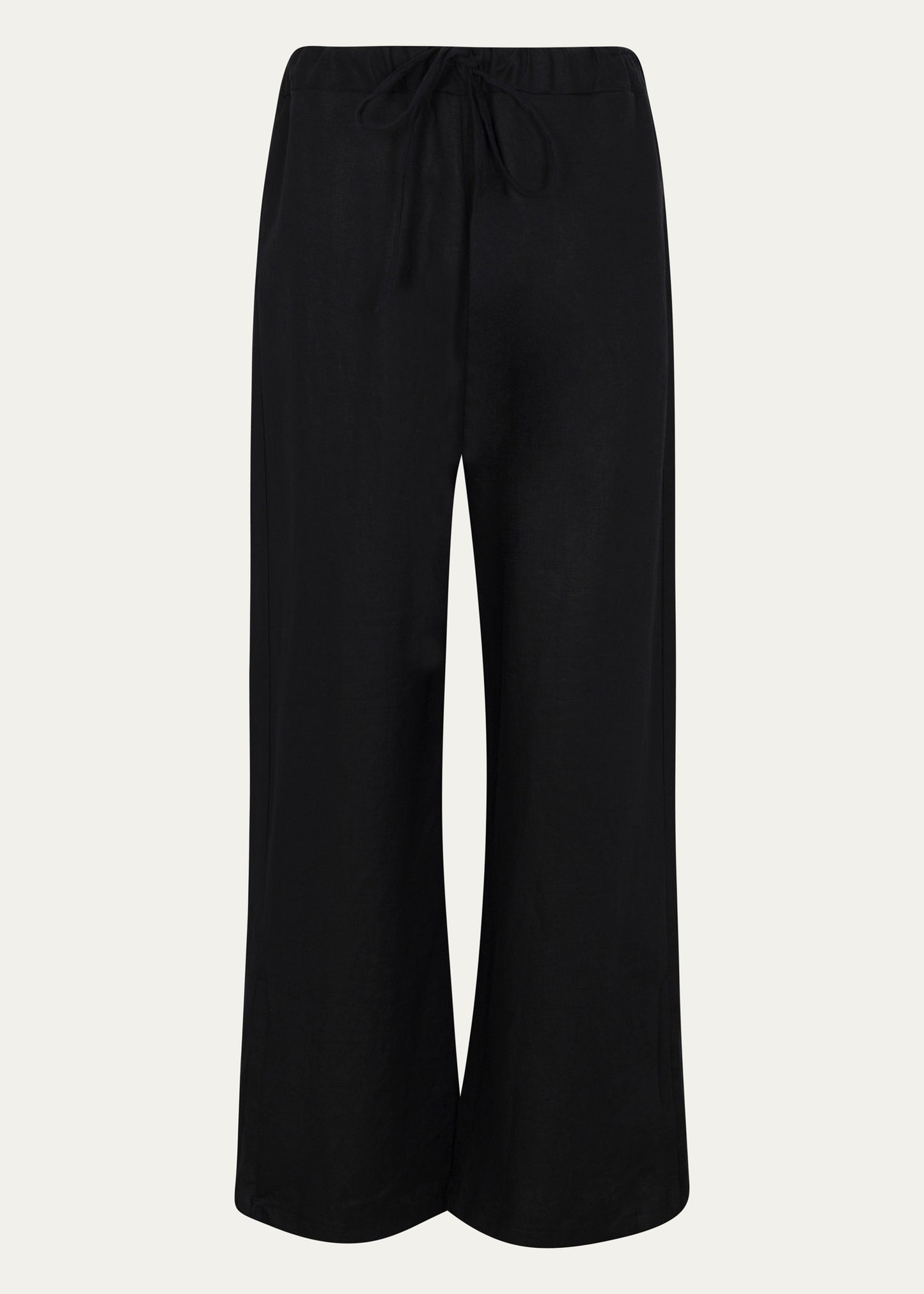 Pierre Blanc Wide-Leg Linen Pants