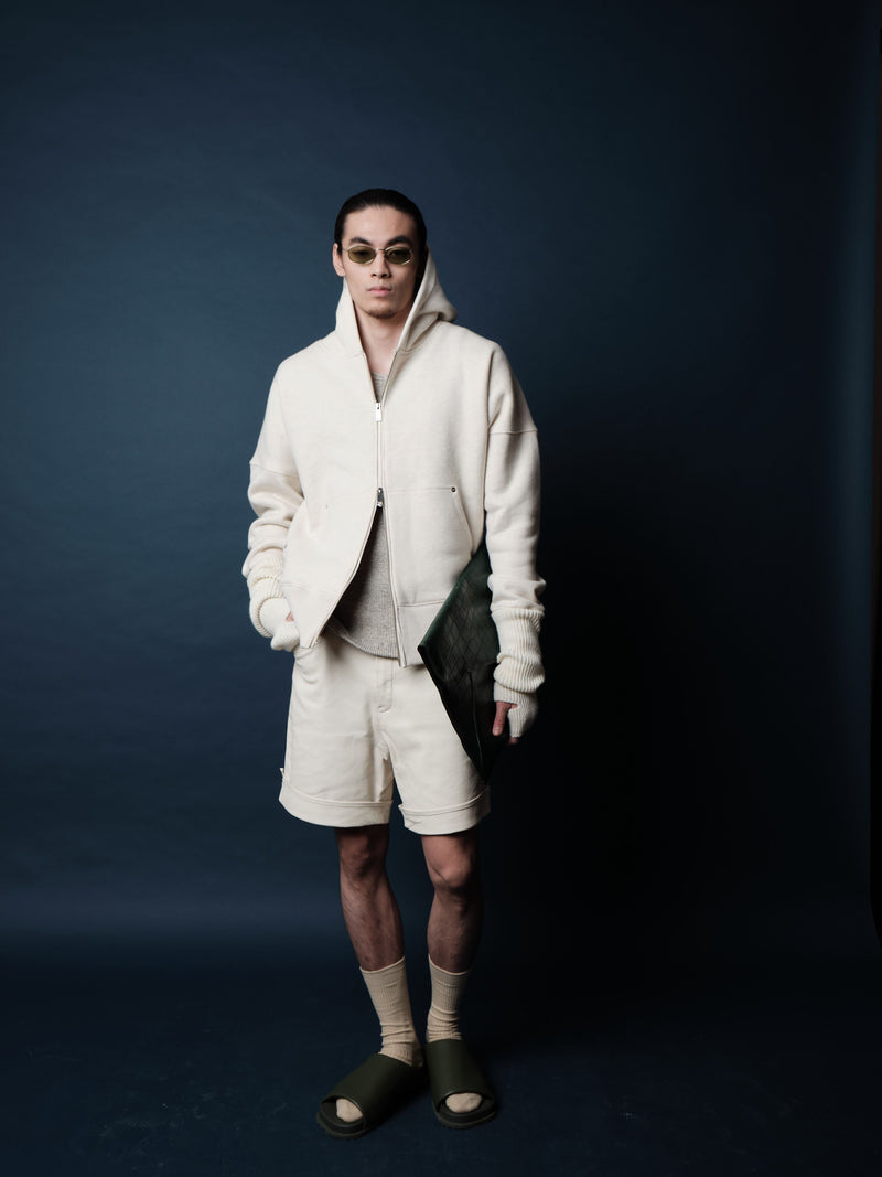 Pierre Blanc Zip Hoodie (Oatmeal)
