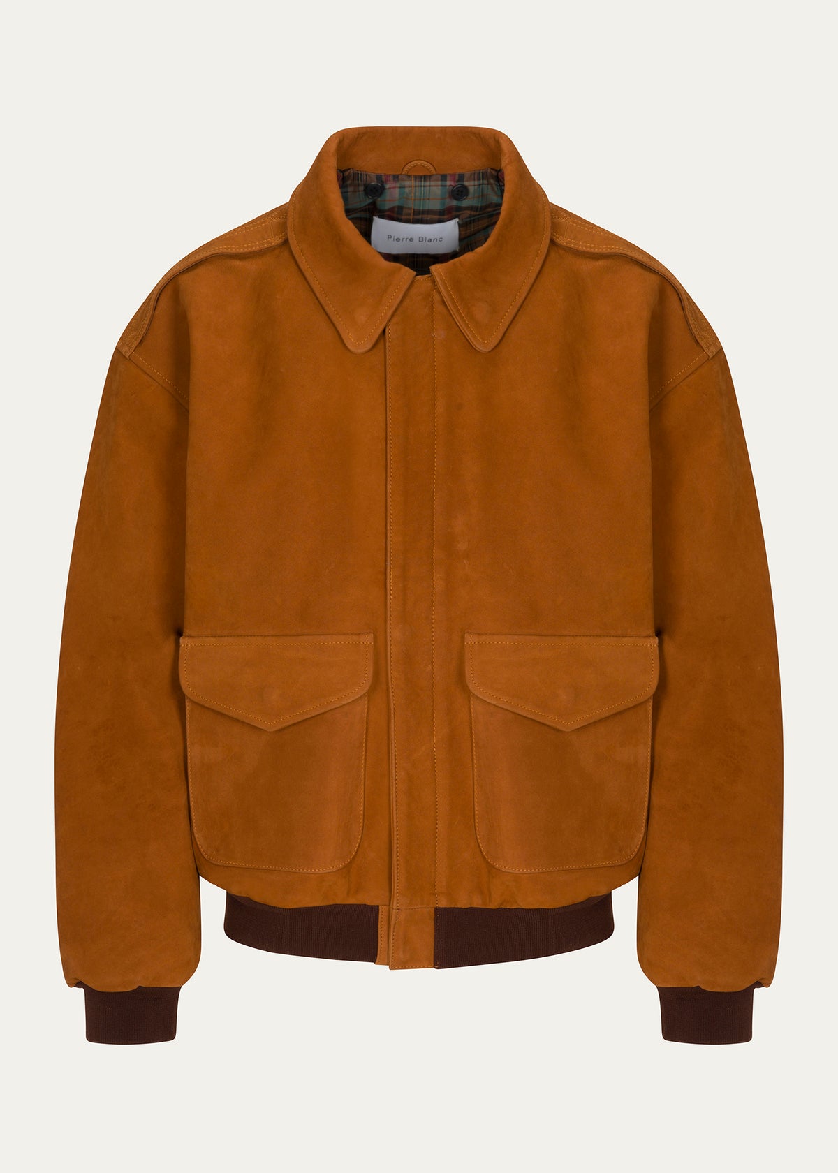Pierre Blanc Suede Bomber (Tobacco)