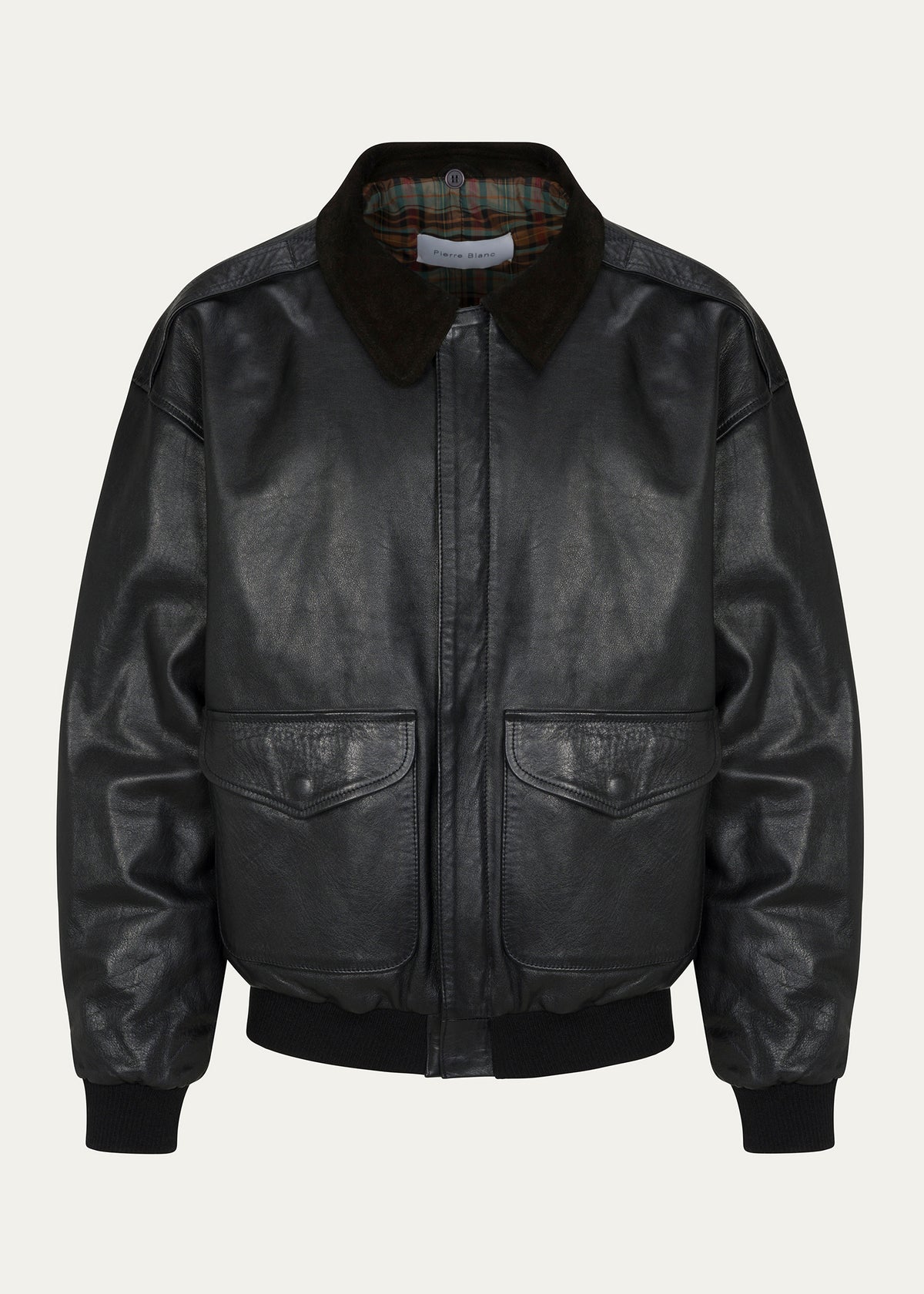 Pierre Blanc Leather Bomber