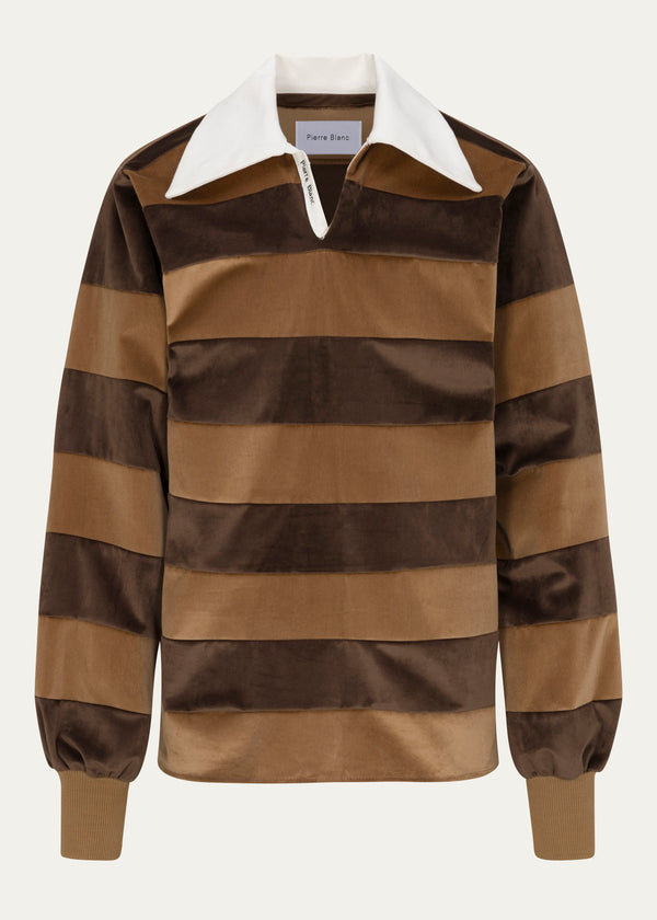 Pierre Blanc Velvet Rugby (Brown)