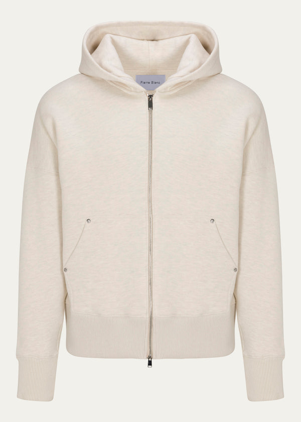 Pierre Blanc Zip Hoodie (Oatmeal)