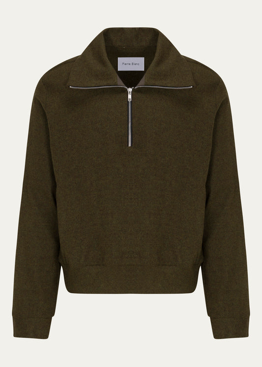Pierre Blanc Wool Zip Up Jumper