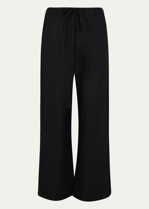 Pierre Blanc Wide-Leg Linen Pants
