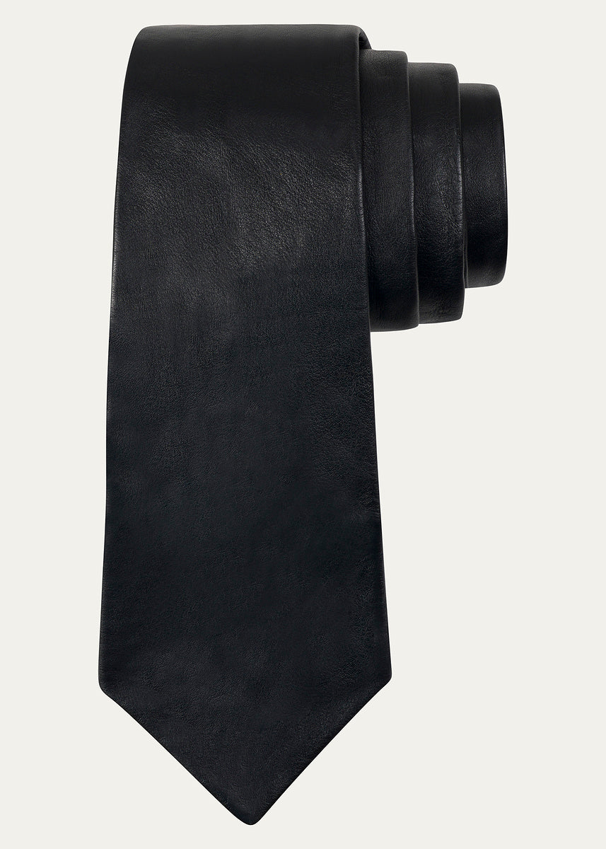 Pierre Blanc  Leather Tie