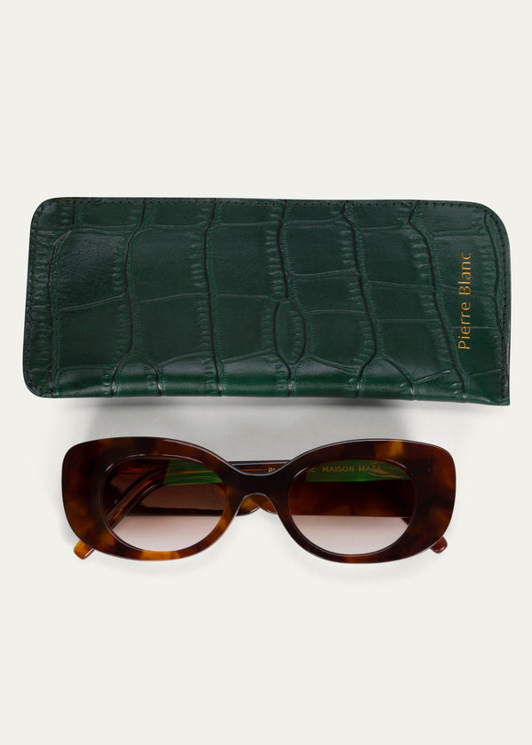 Pierre Blanc "Maison Mata" Sunglasses Brown